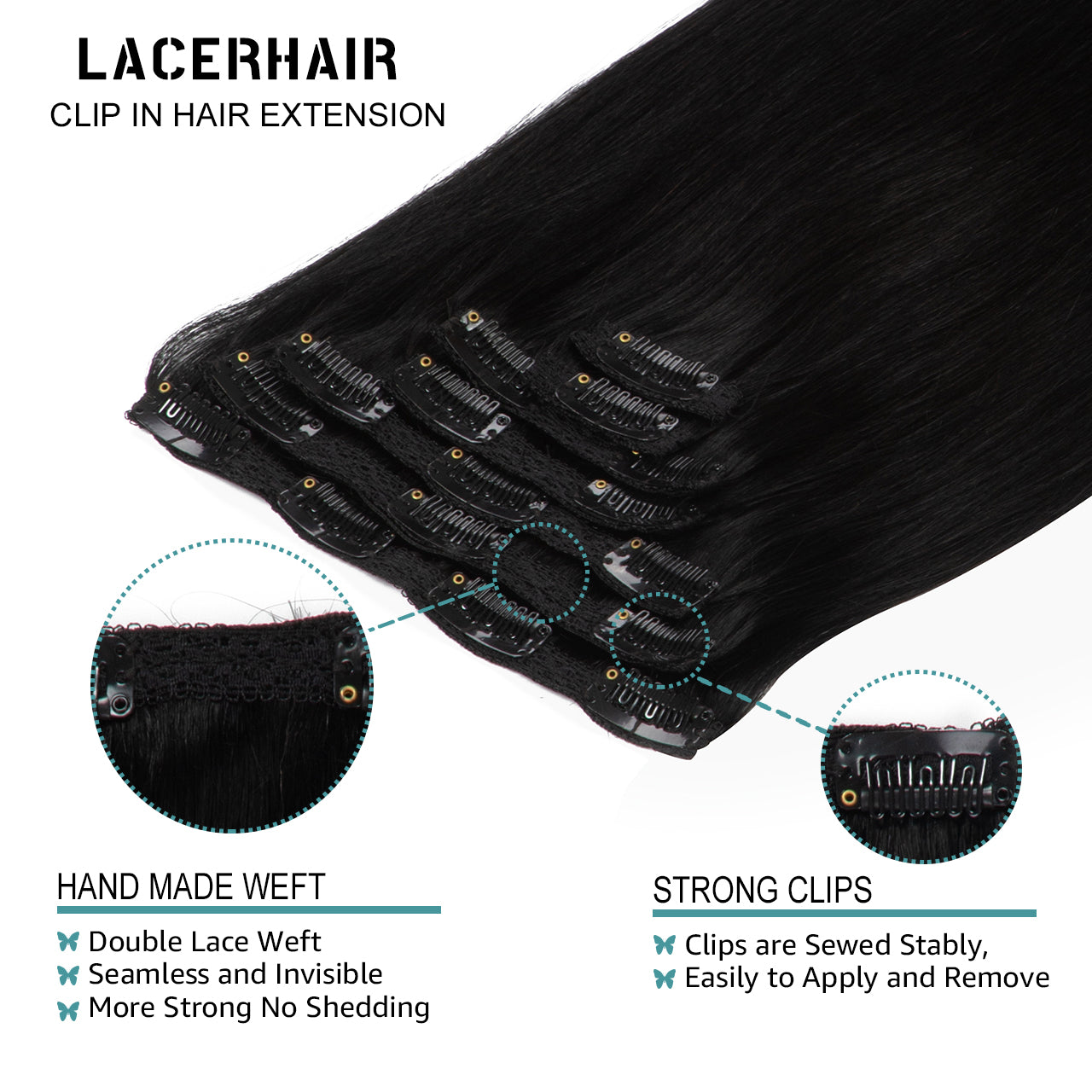 Hair Extensions Clip in Human Hair Human Hair Extensions Clip in Real Natural Hair Extensions
