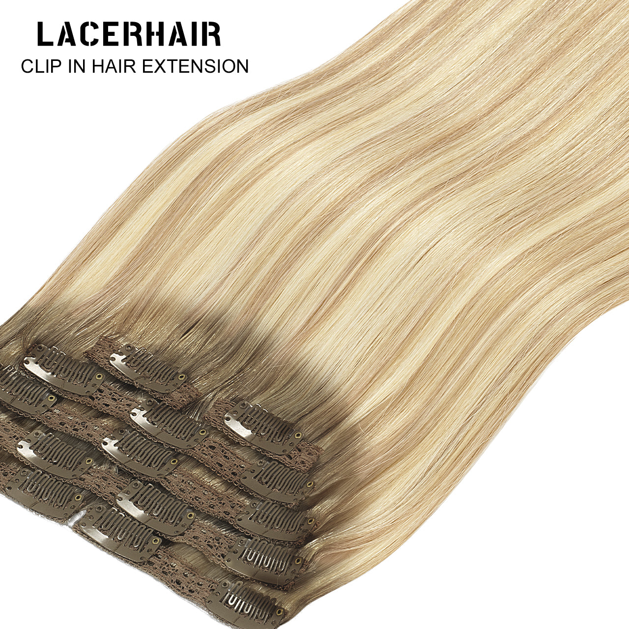 Hair Extensions Clip in Human Hair Clip in Real Natural Hair Extensions lacerhairofficial