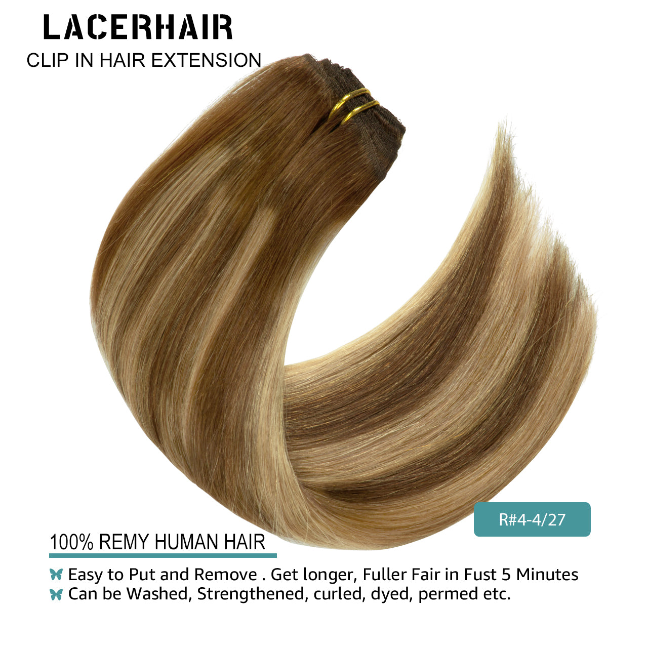 Hair Extensions Clip in Human Hair Human Hair Extensions Clip in Real Natural Hair Extensions lacerhairofficial